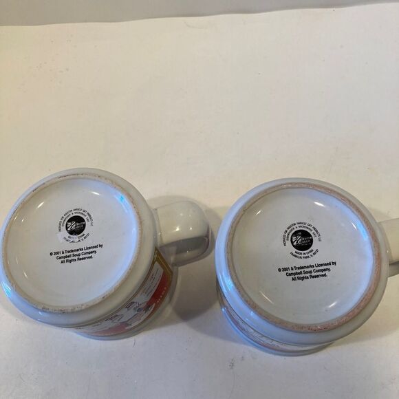 Campbell’s soup 14 oz mugs Set of two 2001 - Picture 4 of 4